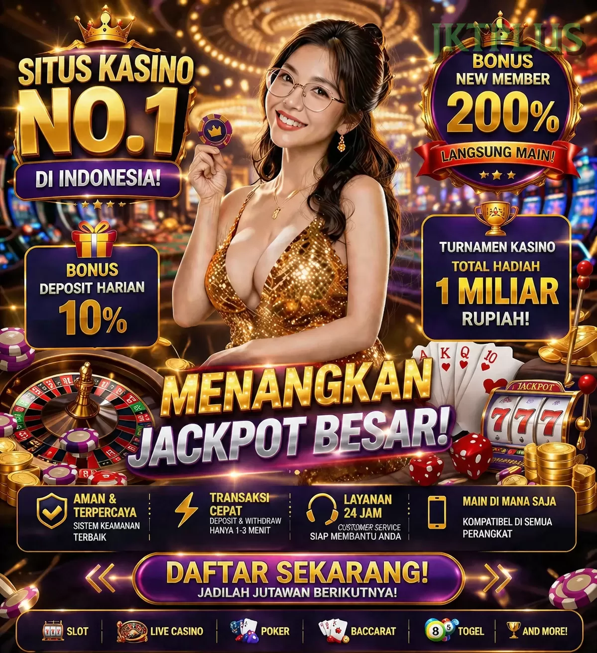 Login jktplus Sekarang Bonus Melimpah